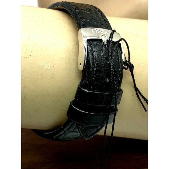 Tissot Women's Watch Swiss Quartz Silver Dial 30mm Black Leather T1092101603200 - Picture 11 of 13